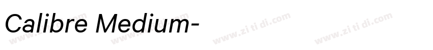 Calibre Medium字体转换